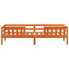 vidaXL Massivholzbett ohne Matratze Wachsbraun 75x190 cm Kiefernholz