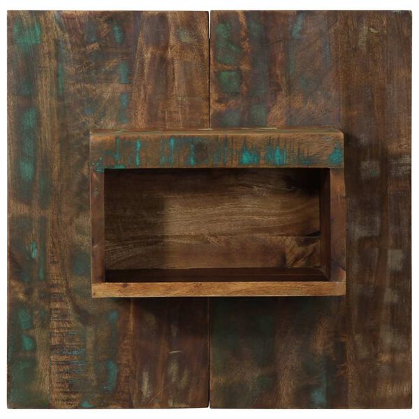 vidaXL Nachttisch Mehrfarbig 50x27x50 cm Altholz Massiv