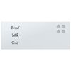 vidaXL Magnettafel Wandmontage Wei&szlig; 50x20 cm Hartglas