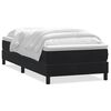 vidaXL Boxspringbett mit Matratze Schwarz 90x210 cm Samt