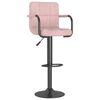 vidaXL Barhocker 2 Stk. Rosa Samt