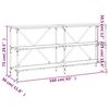 vidaXL Konsolentisch Braun Eichen-Optik 160x30x75 cm Holzwerkstoff