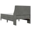 vidaXL Bettgestell mit Matratze Dunkelgrau 90 x 200 cm Samt