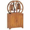 vidaXL Schrank mit Yin-Yang-Regal 70x30x130 cm Teak Massivholz