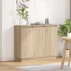 vidaXL LED-Sideboard Sonoma-Eiche 90 x 32 x 75 cm Holzwerkstoff