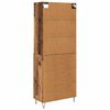 vidaXL Highboard mit Schubladen 2 pcs Altholz Holzwerkstoff