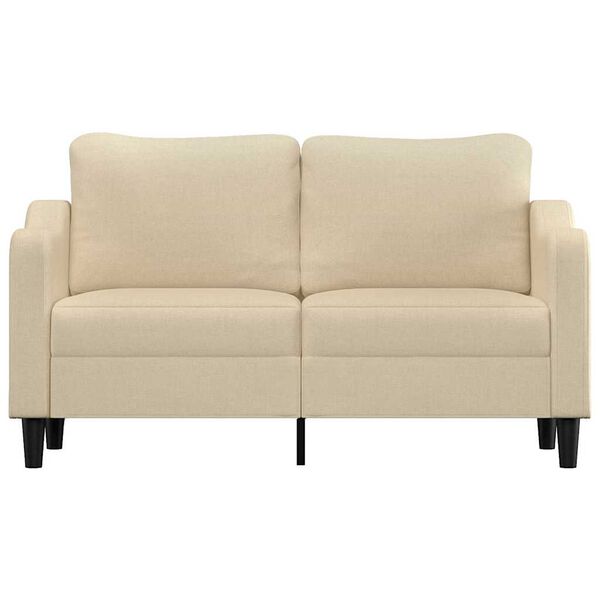 vidaXL 2-Sitzer-Sofa Creme 140 cm Stoff