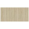 vidaXL Esstisch Sonoma-Eiche 180x90x76 cm Holzwerkstoff