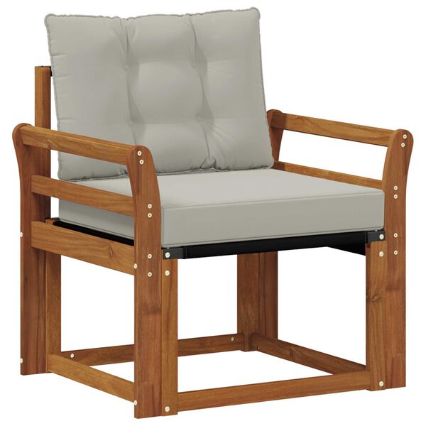 vidaXL Outdoor-Sofagarnitur Massives Akazienholz und Textilene