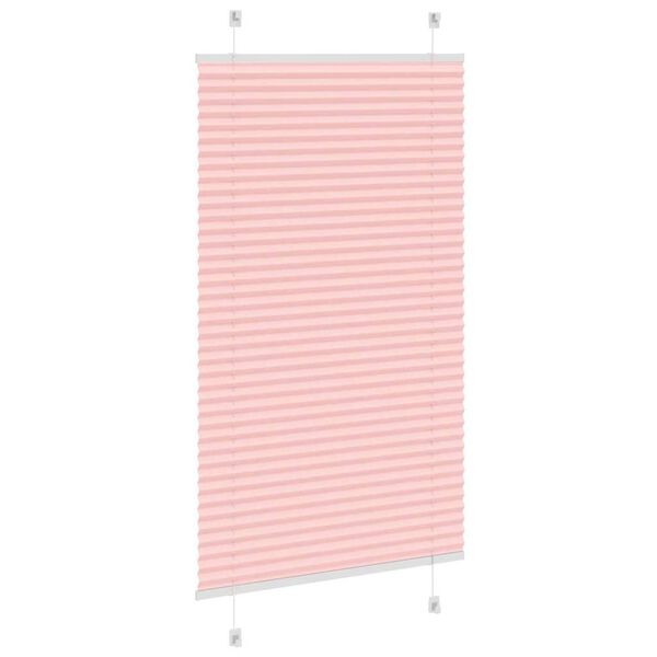 vidaXL Plissee Rosa 75x150 cm Stoffbreite 74,4 cm Polyester