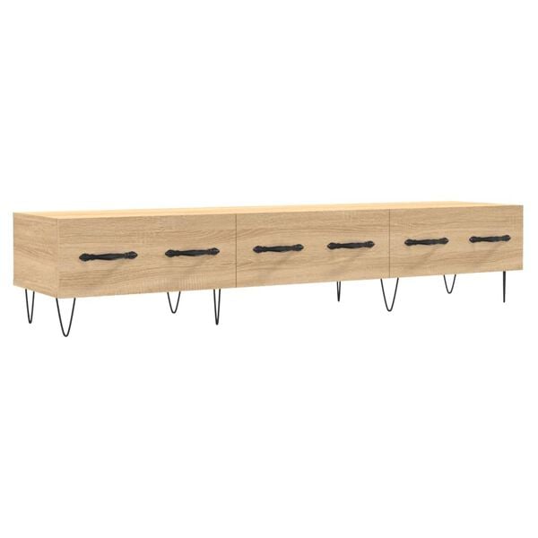 vidaXL TV-Schrank Sonoma-Eiche 150x36x30 cm Holzwerkstoff