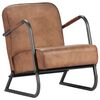vidaXL Relaxsessel Hellbraun Echtleder