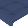 vidaXL Boxspringbett mit Matratze Blau 200x200 cm Stoff