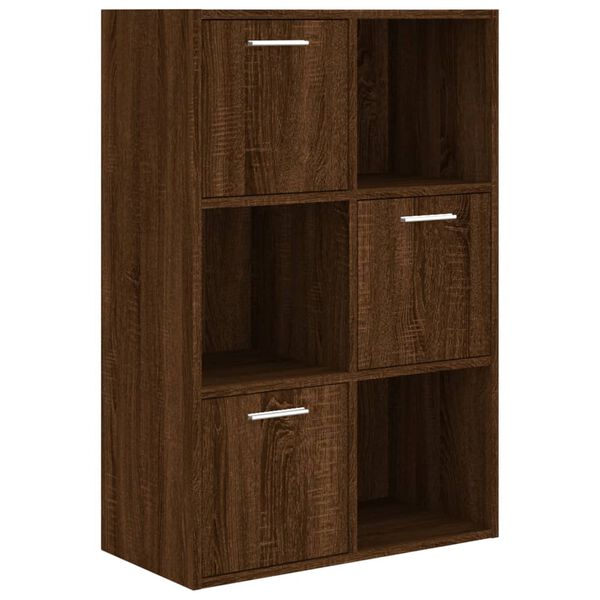 vidaXL Lagerschrank Braun Eichen-Optik 60x29,5x90 cm