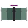 vidaXL Seitenmarkise Ausziehbar Dunkelgr&uuml;n 120x600 cm