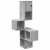 vidaXL Wand-Eckregal Sonoma-Grau 48 x 48 x 120 cm Holzwerkstoff
