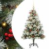 vidaXL K&uuml;nstlicher Weihnachtsbaum Gr&uuml;n und Wei&szlig; 120 cm