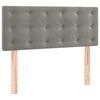vidaXL Boxspringbett mit Matratze & LED Hellgrau 120x190 cm Samt
