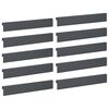 vidaXL Garten-Abdeckprofil 10 stk. 100 x 5 x 15 cm Stahl Anthrazit