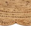 vidaXL Teppich Jute Handgeflochten 150 cm Rund