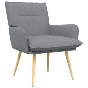 vidaXL Sessel Hellgrau Stoff