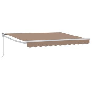 vidaXL Ausziehbare Markise Taupe 3,5 x 2 m