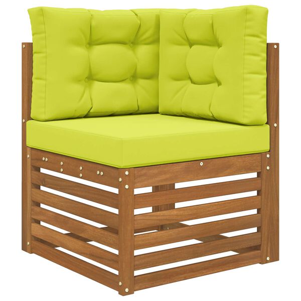 vidaXL Sofakissen f&uuml;r drau&szlig;en 3 pcs Gr&uuml;n Polyester