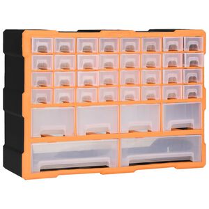 vidaXL Multi-Schubladen-Organizer mit 38 Schubladen 52x16x37,5 cm