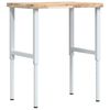 vidaXL Werkbank 80x60x(73-99,5) cm Massivholz Akazie Rechteckig