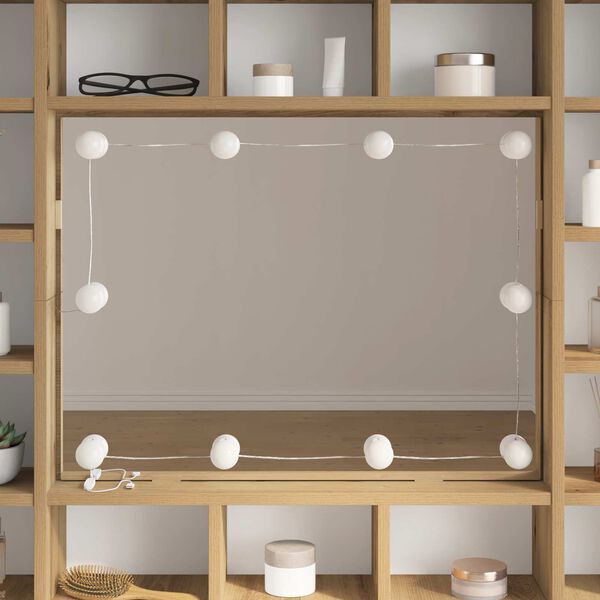 vidaXL Spiegelleuchten 2 pcs Wei&szlig; 4,5 x 4,5 x 4,8 cm Kunststoff