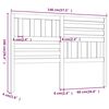 vidaXL Kopfteil Grau 146x4x100 cm Massivholz Kiefer
