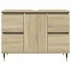 vidaXL Badschrank Sonoma-Eiche 80x33x60 cm Holzwerkstoff