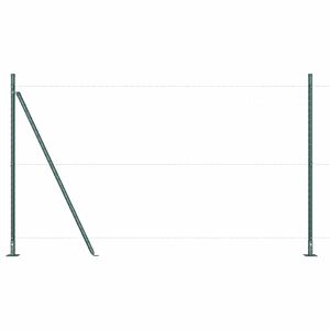 vidaXL Zaunpfosten 7 pcs Gr&uuml;n Stahl