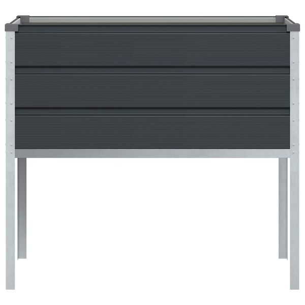 vidaXL Pflanzk&uuml;bel Anthrazit 100 x 45 x 90 cm Verzinkter Stahl