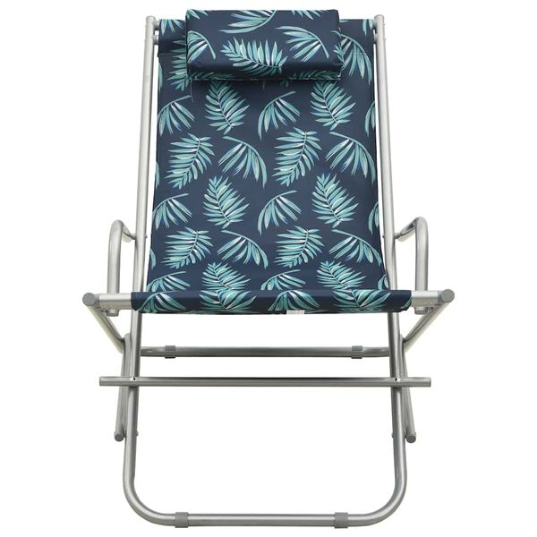 vidaXL Schaukelst&uuml;hle 2 Stk. Stahl Blattmuster