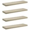 vidaXL Schweberegale 4 Stk. Eiche-Optik 80x23,5x3,8 cm MDF