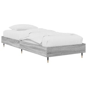 vidaXL Bettrahmen Grau Sonoma 80 x 200 cm Holzwerkstoff
