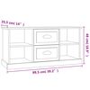 vidaXL TV-Schrank Hochglanz-Wei&szlig; 99,5x35,5x48 cm Holzwerkstoff