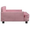 vidaXL Hundebett Rosa 90x53x30 cm Samt