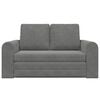 vidaXL Schlafsofa 60cm Dunkelgrau Samt