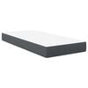 vidaXL Bettmatratze mit Matratze Grau 100 x 200 cm Stoff