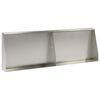 vidaXL St&uuml;tzmauer 2 stk. 60 x 12 x 40 cm Edelstahl Silber