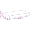 vidaXL Schwebendes Wandregal Schwarz 40x23x3,8 cm MDF