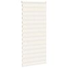 vidaXL Doppelrollo Marmorbeige 95x230 cm Stoffbreite 90,9 cm Polyester