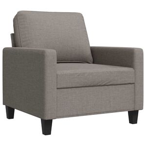 vidaXL Sessel Taupe 60 cm Stoff