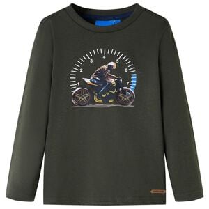 Kinder-Langarmshirt Khaki 104