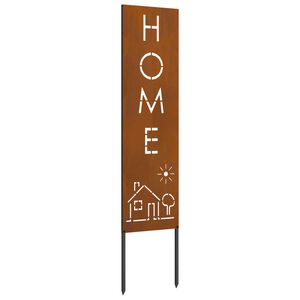 vidaXL Garten Sichtschutz-Leinwand Rostig 32 x 140 cm Wetterfeststahl