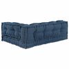 vidaXL Pallet Sofa Kissen 3 pcs Indigo 120 x 80 x 38 cm Stoff