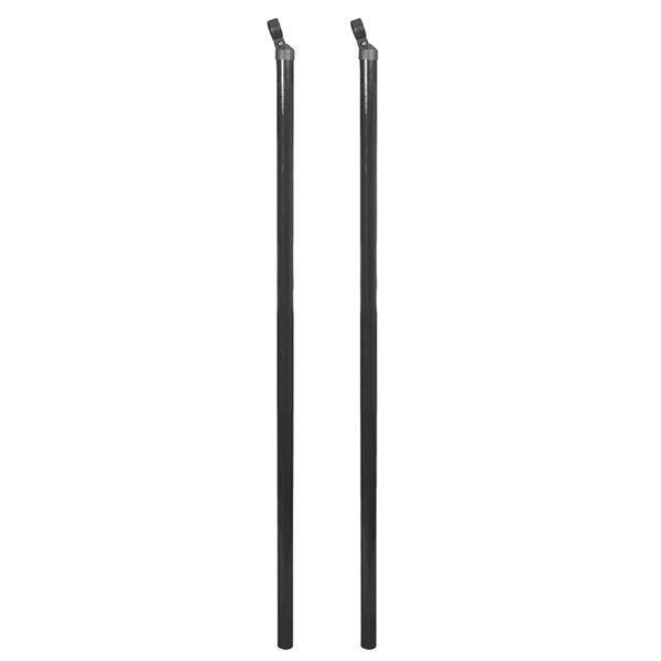 vidaXL Maschendrahtzaun mit Bodenhülsen 0,8x25 m Grau