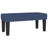 vidaXL Boxspringbett mit Matratze Blau 120x190 cm Stoff